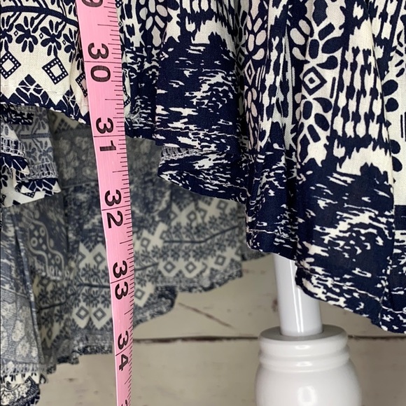 Altar’d State navy and white peasant blouse/dress - Picture 5 of 7